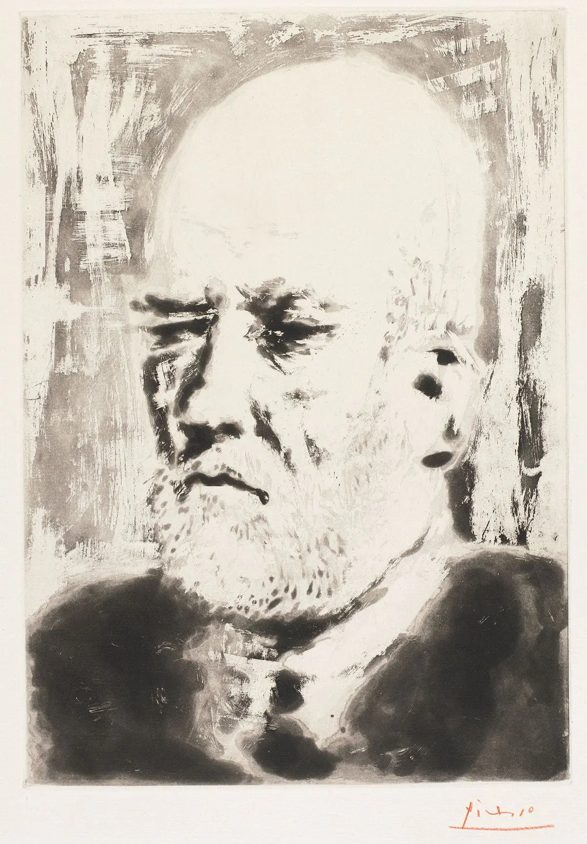 Retrato de Vollard, II © Pablo Picasso: Sucesión Pablo Picasso / VEGAP, Madrid © COLECCIONES Fundación MAPFRE